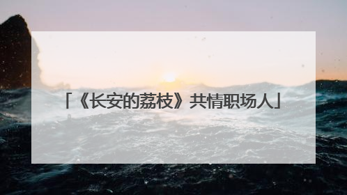 《长安的荔枝》共情职场人
