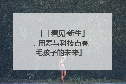 「看见·新生」，用爱与科技点亮毛孩子的未来