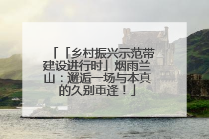 「乡村振兴示范带建设进行时」烟雨兰山：邂逅一场与本真的久别重逢！