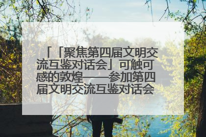 「聚焦第四届文明交流互鉴对话会」可触可感的敦煌——参加第四届文明交流互鉴对话会的外宾参观上元市集