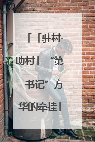 「驻村·助村」“第一书记”方华的牵挂