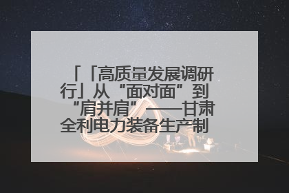 「高质量发展调研行」从“面对面”到“肩并肩”——甘肃全利电力装备生产制造项目一线见闻