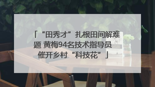 “田秀才”扎根田间解难题 黄梅94名技术指导员催开乡村“科技花”