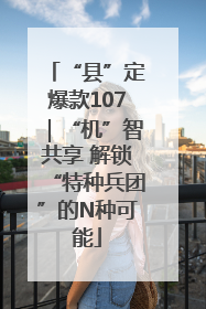 “县”定爆款107｜“机”智共享 解锁“特种兵团”的N种可能