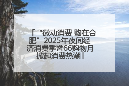 “徽动消费 购在合肥”2025年夜间经济消费季暨66购物月掀起消费热潮