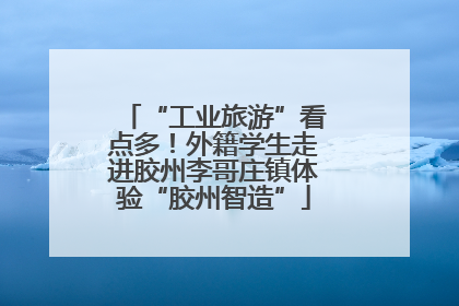 “工业旅游”看点多！外籍学生走进胶州李哥庄镇体验“胶州智造”