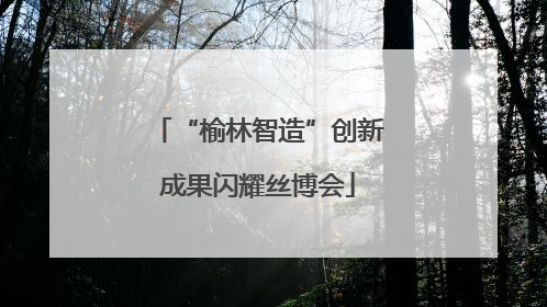 “榆林智造”创新成果闪耀丝博会