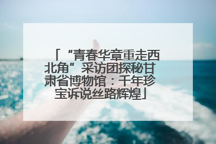 “青春华章重走西北角”采访团探秘甘肃省博物馆：千年珍宝诉说丝路辉煌