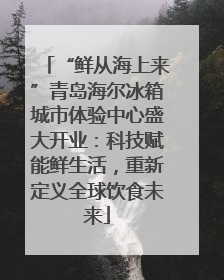 “鲜从海上来”青岛海尔冰箱城市体验中心盛大开业：科技赋能鲜生活，重新定义全球饮食未来