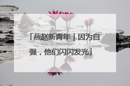 燕赵新青年｜因为自强，他们闪闪发光