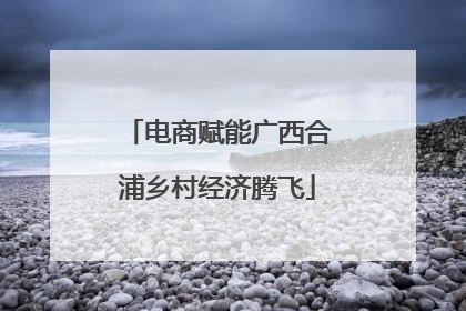 电商赋能广西合浦乡村经济腾飞