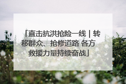 直击抗洪抢险一线｜转移群众、抢修道路 各方救援力量持续奋战