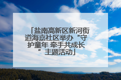 盐南高新区新河街道海嘉社区举办“守护童年 牵手共成长”主题活动