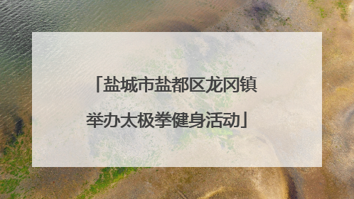 盐城市盐都区龙冈镇举办太极拳健身活动