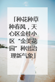 种花种草种春风，天心区金桂小区“金美花园”种出治理新气象