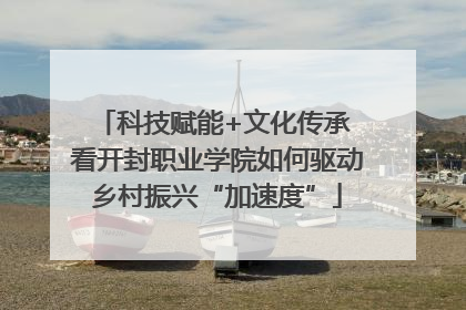 科技赋能+文化传承 看开封职业学院如何驱动乡村振兴“加速度”