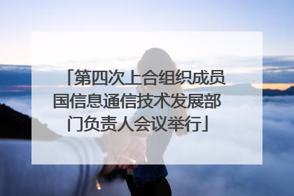 第四次上合组织成员国信息通信技术发展部门负责人会议举行