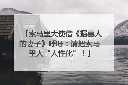 索马里大使借《掘墓人的妻子》呼吁：请把索马里人“人性化”！