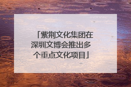 紫荆文化集团在深圳文博会推出多个重点文化项目