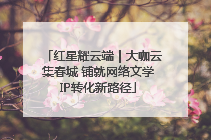 红星耀云端｜大咖云集春城 铺就网络文学IP转化新路径