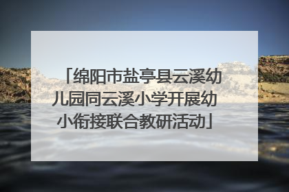 绵阳市盐亭县云溪幼儿园同云溪小学开展幼小衔接联合教研活动