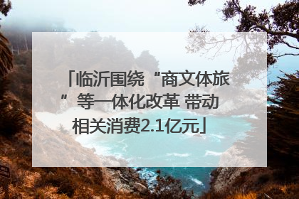 临沂围绕“商文体旅”等一体化改革 带动相关消费2.1亿元