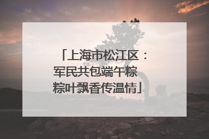 上海市松江区：军民共包端午粽 粽叶飘香传温情