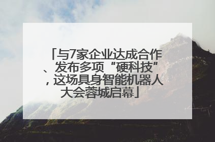 与7家企业达成合作、发布多项“硬科技”，这场具身智能机器人大会蓉城启幕