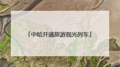 中哈开通旅游观光列车