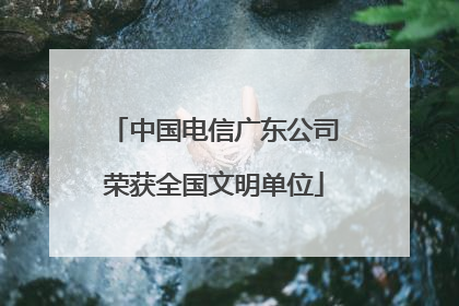 中国电信广东公司荣获全国文明单位