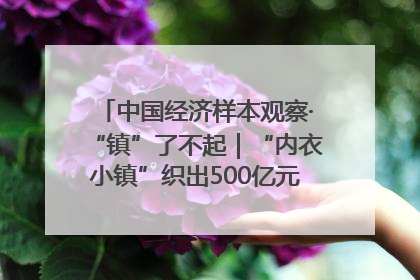中国经济样本观察·“镇”了不起｜“内衣小镇”织出500亿元“里子产业”