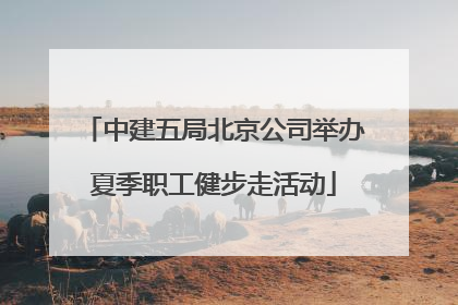 中建五局北京公司举办夏季职工健步走活动