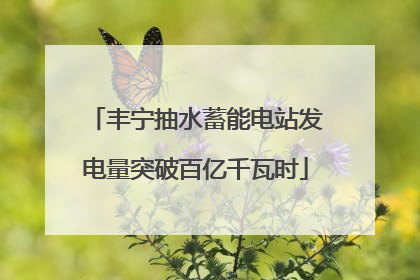 丰宁抽水蓄能电站发电量突破百亿千瓦时
