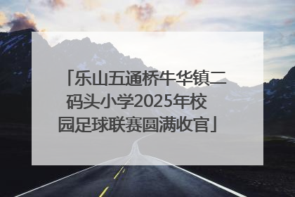 乐山五通桥牛华镇二码头小学2025年校园足球联赛圆满收官