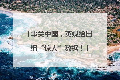 事关中国，英媒给出一组“惊人”数据！