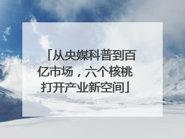 从央媒科普到百亿市场，六个核桃打开产业新空间