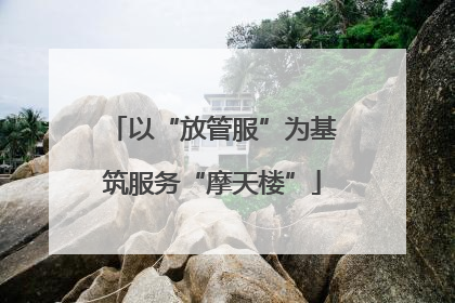 以“放管服”为基筑服务“摩天楼”