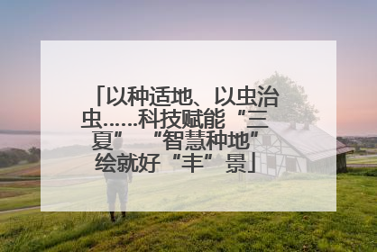 以种适地、以虫治虫……科技赋能“三夏” “智慧种地”绘就好“丰”景