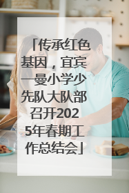 传承红色基因，宜宾一曼小学少先队大队部召开2025年春期工作总结会