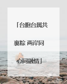 台胞台属共裹粽 两岸同心同融情