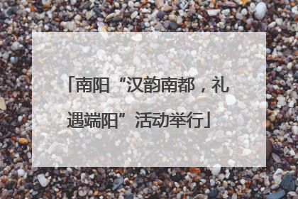 南阳“汉韵南都，礼遇端阳”活动举行