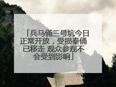 兵马俑三号坑今日正常开放，受损秦俑已移走 观众参观不会受到影响