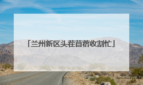兰州新区头茬苜蓿收割忙