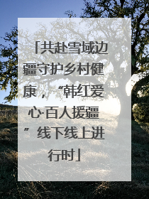 共赴雪域边疆守护乡村健康，“韩红爱心·百人援疆”线下线上进行时