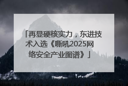 再显硬核实力，东进技术入选《嘶吼2025网络安全产业图谱》