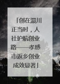 创在澴川正当时，人社护航创业路——孝感市返乡创业成效显著