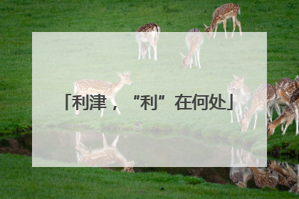 利津，“利”在何处