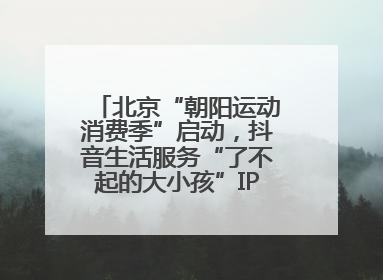 北京“朝阳运动消费季”启动，抖音生活服务“了不起的大小孩”IP联动商圈解锁暑期亲子消费新场景