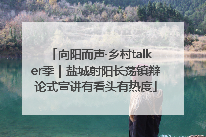 向阳而声·乡村talker季｜盐城射阳长荡镇辩论式宣讲有看头有热度