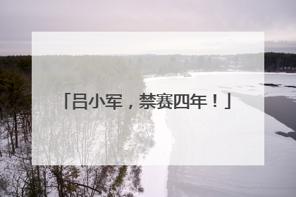 吕小军，禁赛四年！